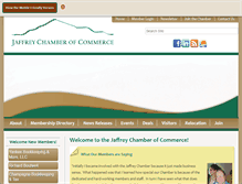 Tablet Screenshot of jaffreychamber.com